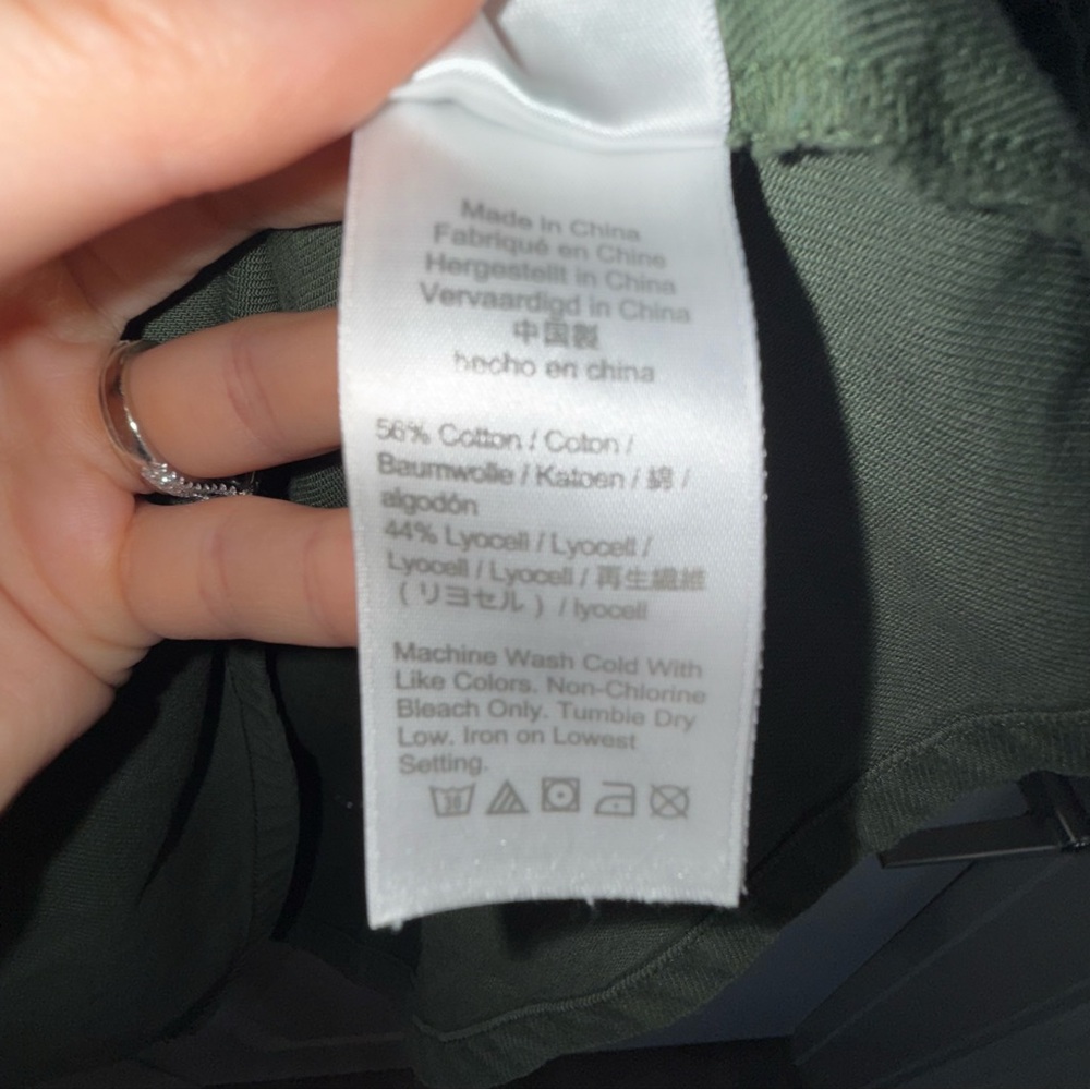 J. Crew Zip Front Chino Dress-Hunter Green - Picture 8 of 9